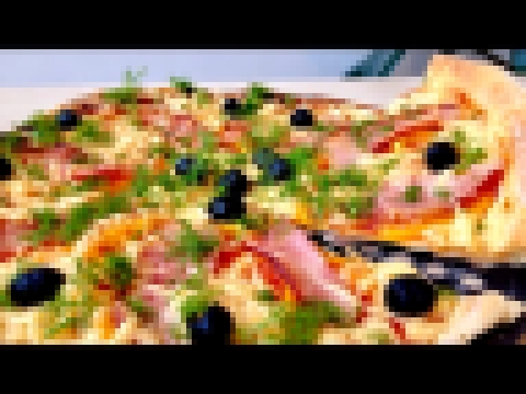 Пицца, Обалденный Домашний Рецепт | Pizza with Bacon, English Subtitles 