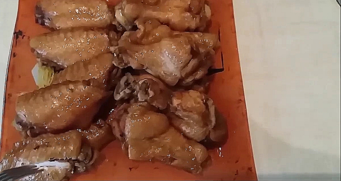 Видео рецепт куриные крылышки в соевом соусе тушеные в мультиварке 
