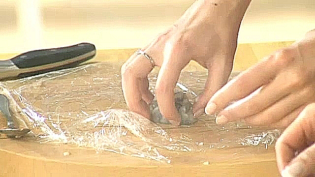 Равиоли из тигровых креветок с грибами 