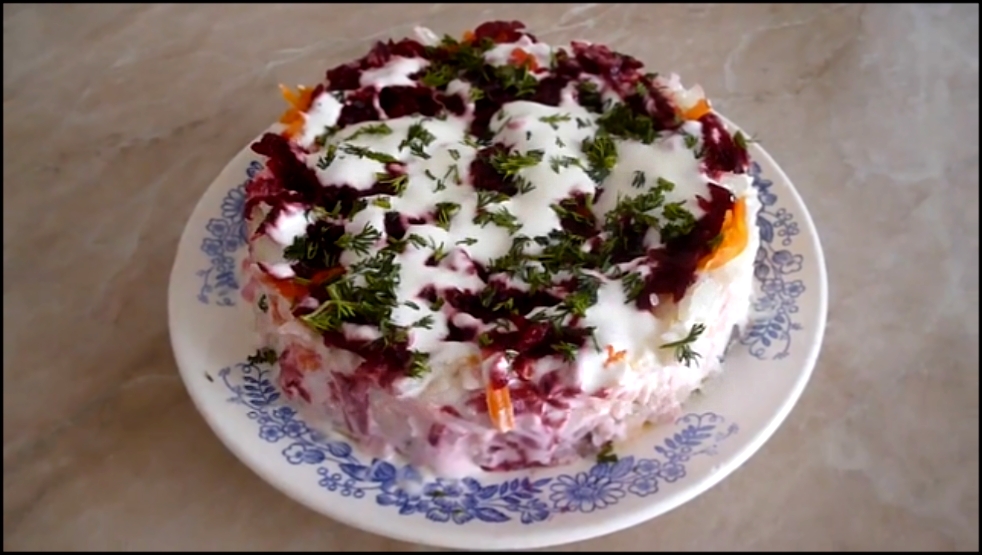 Под Шубой Салат Как это приготовить Salad Fur Coat from Herring 27 02 2015 