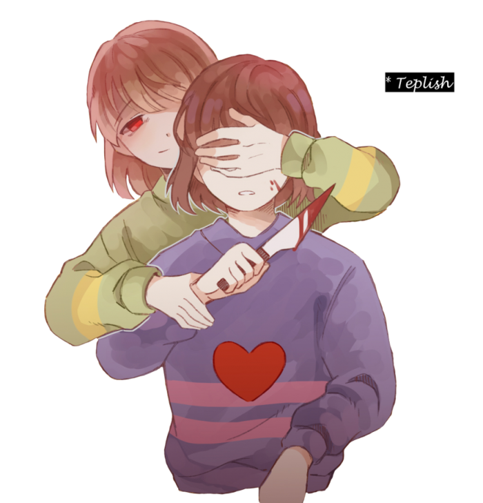 Trio (Sans, Frisk, Chara) Stronger Than you (Undertale)