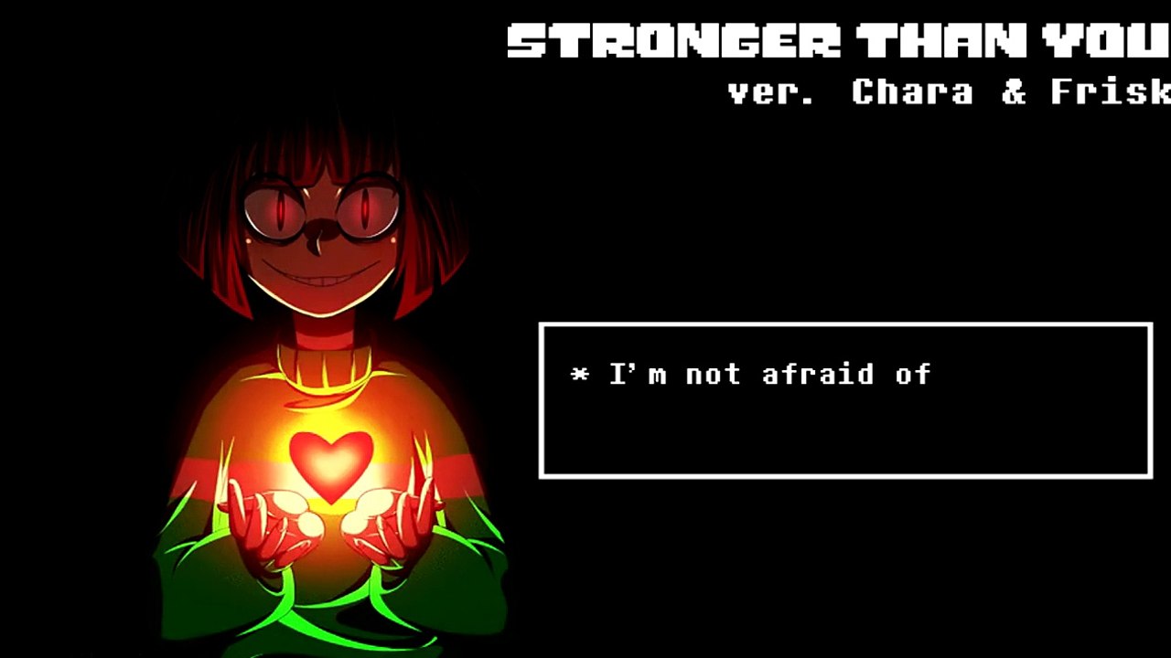 Undertale Stronger than you (Frisk Response) [Русские субтитры под минус]