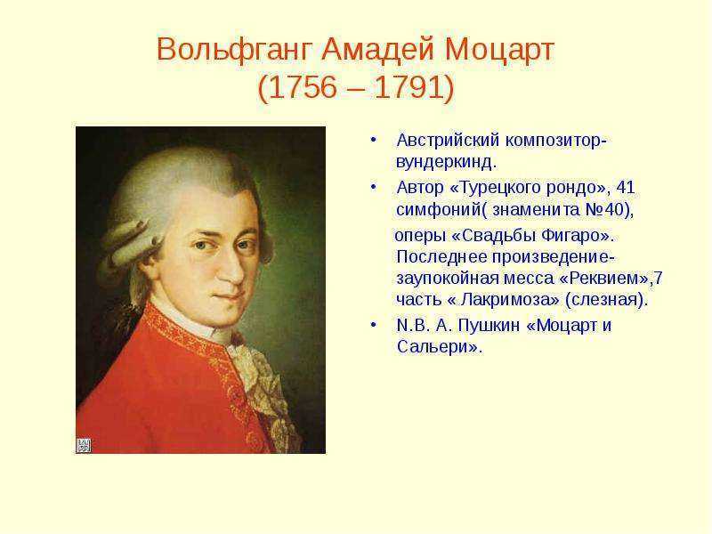 Вольфганг Амадей Моцарт. Лакримоза